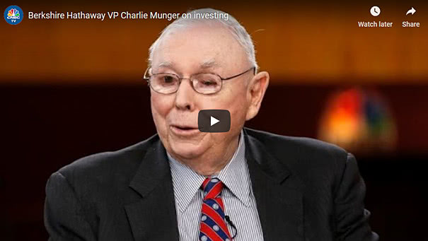 Berkshire Hathaway VP Charlie Munger on investing
