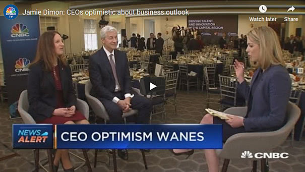 Jamie Dimon - CEOs optimistic about business outlook