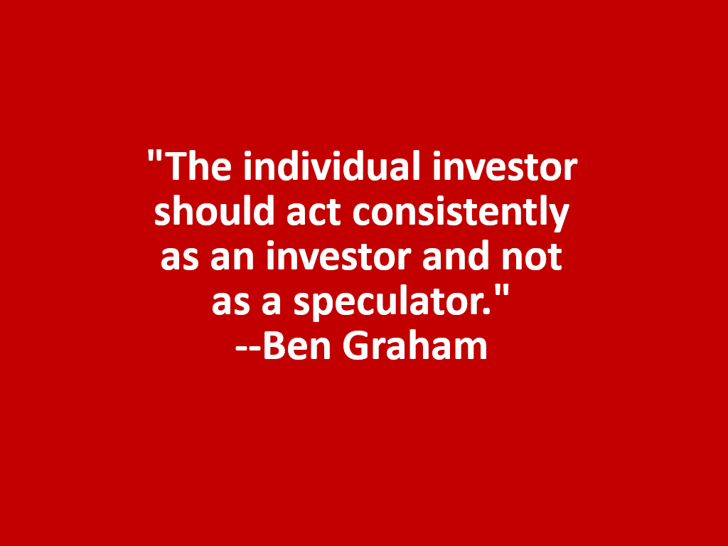 Ben Graham advice