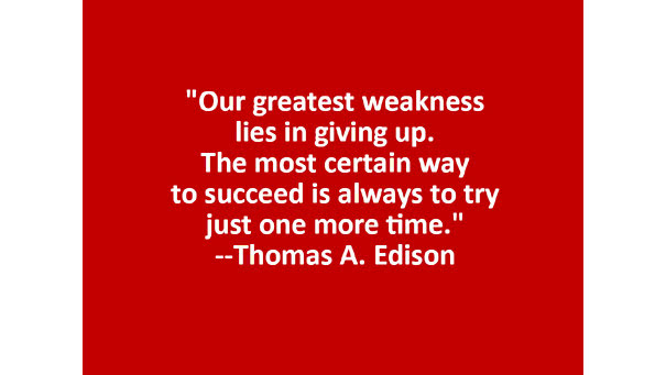 Thomas A. Edison advice