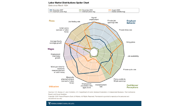 Labor Market Distributions Spider Chart
