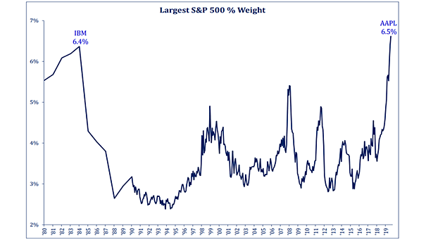 Apple Market Capitalization in the S&P 500
