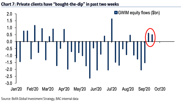 GWIM Equity Flows - Buy the Dip?