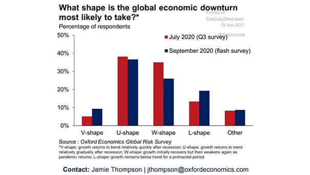 What Shape Is the Global Economic Downturn Most Likely to Take?