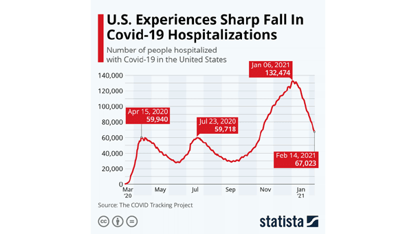 Coronavirus - Number of People Hospitalized with COVID-19 in the United States