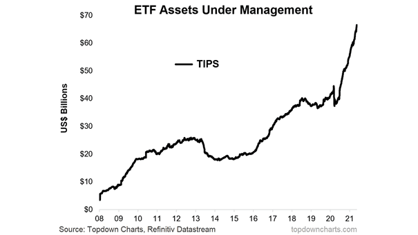 Treasury Inflation-Protected Securities (TIPS) - ETF Assets Under Management