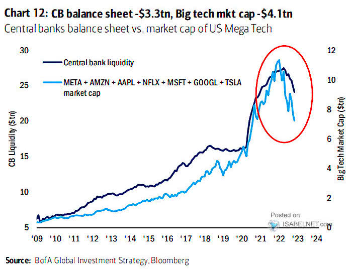 Central Bank Liquidity and Big Tech Market Capitalizations
