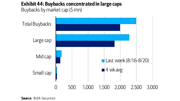 Buybacks by Market Capitalization