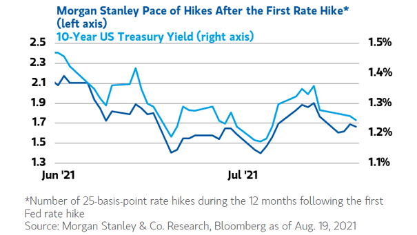 Pace of Hikes After the First Rate Hike and U.S. 10-Year Treasury Yield