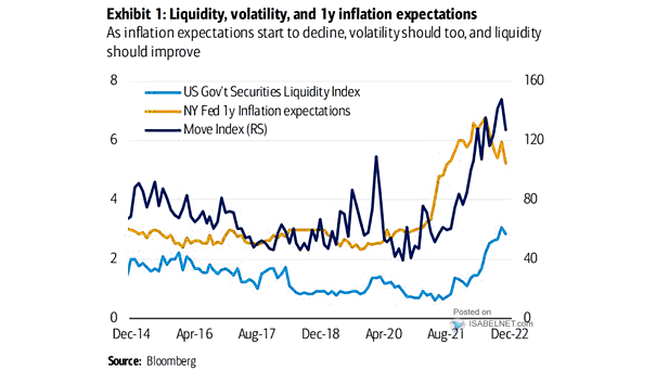 Liquidity, Volatility and 1-Year Inflation Expectations
