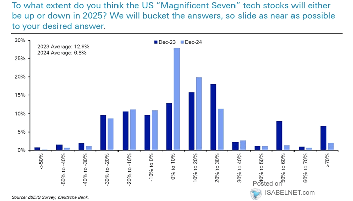 To What Extend Do You Think the U.S. "Magnificent Seven" Tech Stocks Will Either Be Up or Down in 2025?