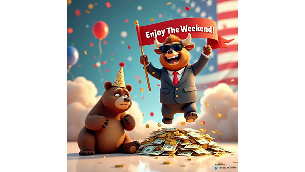ISABELNET Cartoon of the Day - Bull vs. Bear, Enjoy The Weekend