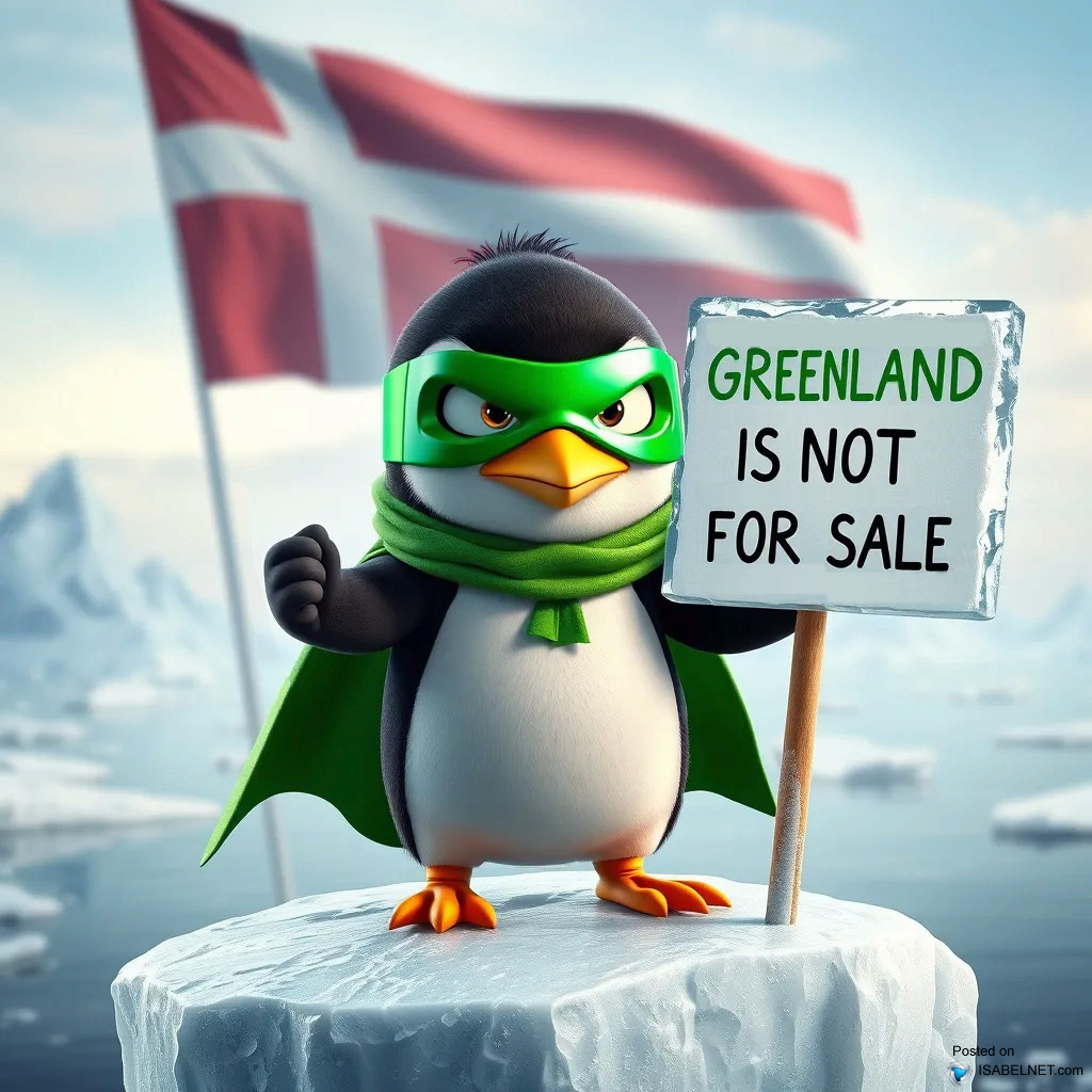 ISABELNET Cartoon of the Day - Greenland Is Not For Sale!