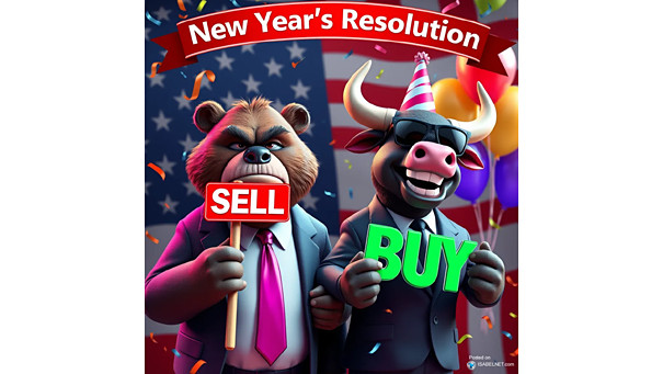 ISABELNET Cartoon of the Day - New Year's Resolution, Sell or Buy?