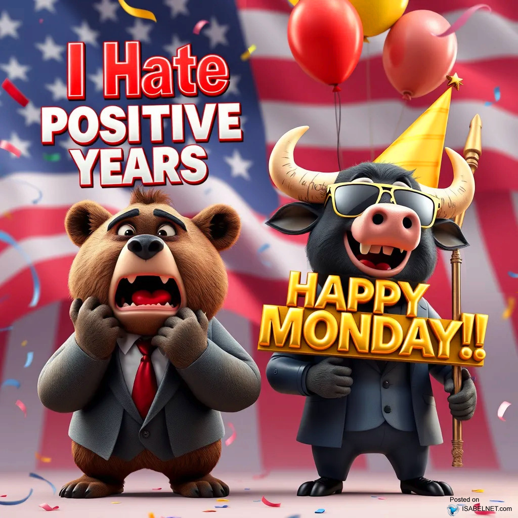 ISABELNET Cartoon of the Day - I Hate Positive Years, Happy Monday!