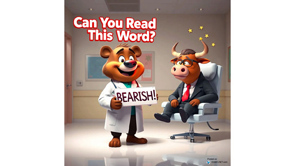 ISABELNET Cartoon of the Day - Can You Read This Words? Bearish!