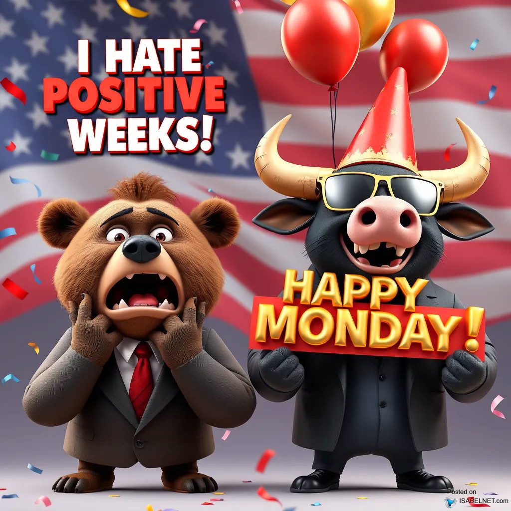 ISABELNET Cartoon of the Day - I Hate Positive Weeks! Happy Monday!