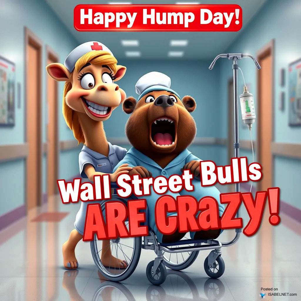 ISABELNET Cartoon of the Day - Wall Street Bulls Are Crazy! Happy "Hump" Day!