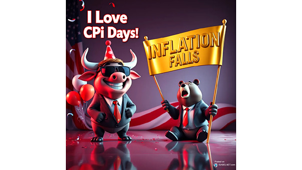 ISABELNET Cartoon of the Day - I Love CPI Days! Inflation Falls!