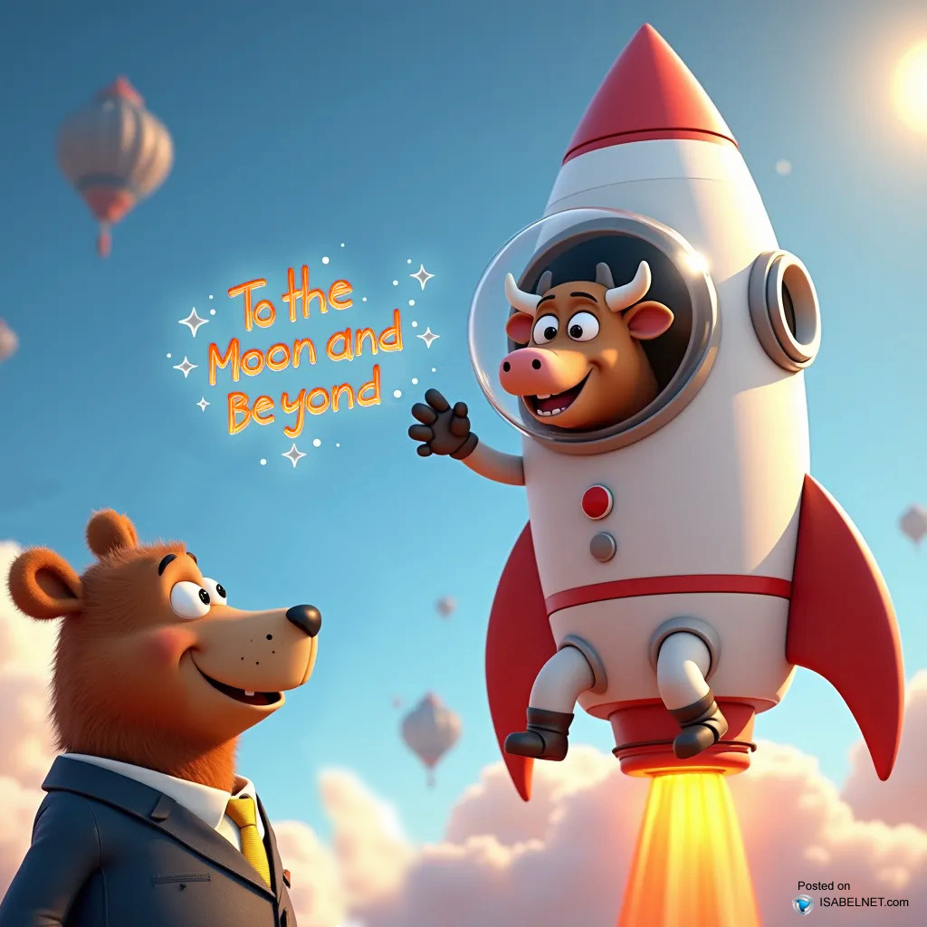 ISABELNET Cartoon of the Day - S&P 500 to the Moon and Beyond!