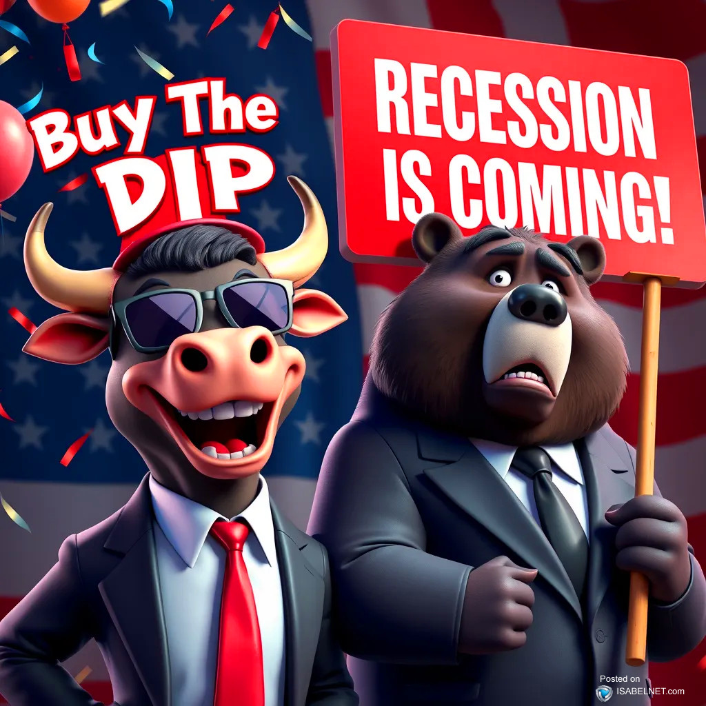 ISABELNET Cartoon of the Day - Buy The Dip! vs. Recession Is Coming!