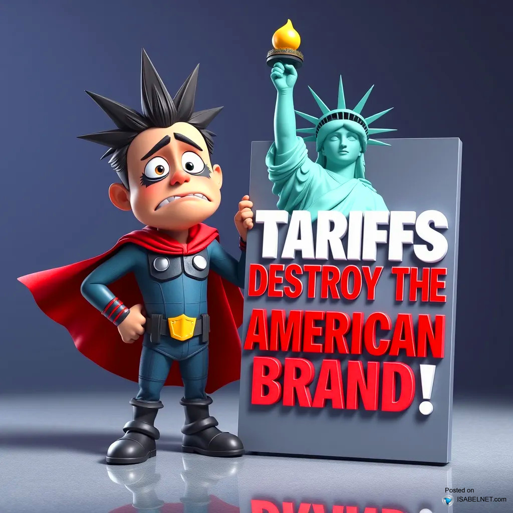 ISABELNET Cartoon of the Day - Tariffs Destroy the American Brand!