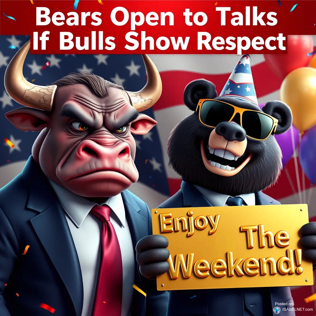 ISABELNET Cartoon of the Day - Bears Open To Talks If Bulls Show Respect! Enjoy The Weekend!