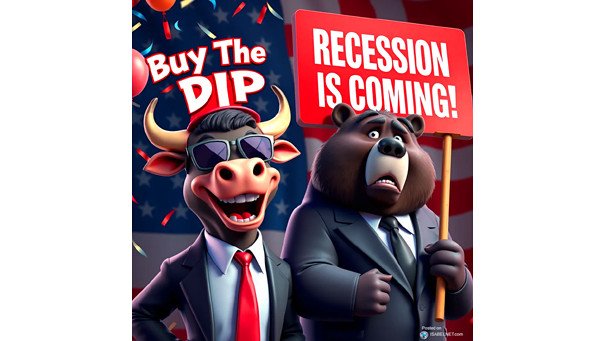 ISABELNET Cartoon of the Day - Buy The Dip! vs. Recession Is Coming!