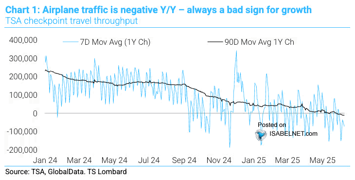 U.S. Airplane Traffic and Economic Growth